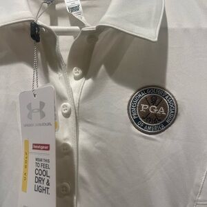 NWT women’s PGA shirt spf 30.  Nipped sides for flattering fit moisture wicking